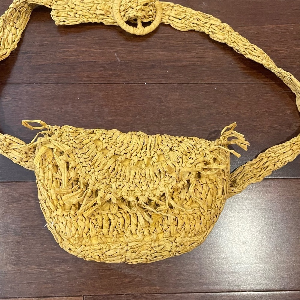 nwot anthropologie woven belt bag /fanny pack/ waist bag